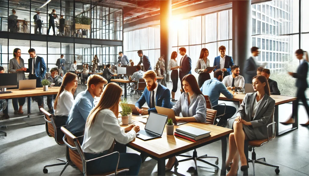 empleados con motivación en el trabajo